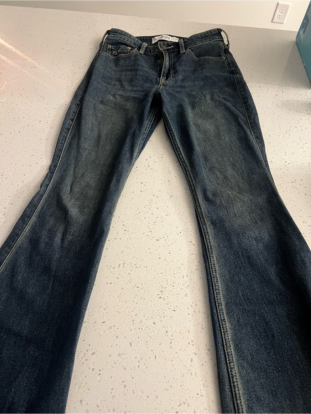 Hollister jeans with flower embroidered